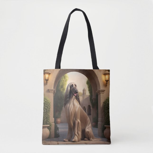 Afghan Hound Elegant Tote Bag (Front)