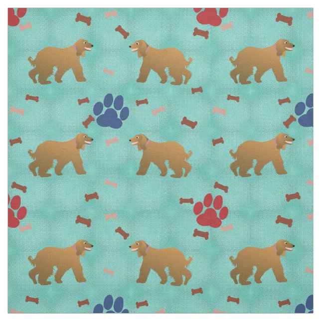 Afghan Hound Fabric (Swatch)