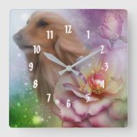 Afghan Hound Fantasy Flowers Dog Art