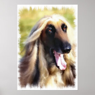 Afghan Hound Gifts of Art Poster