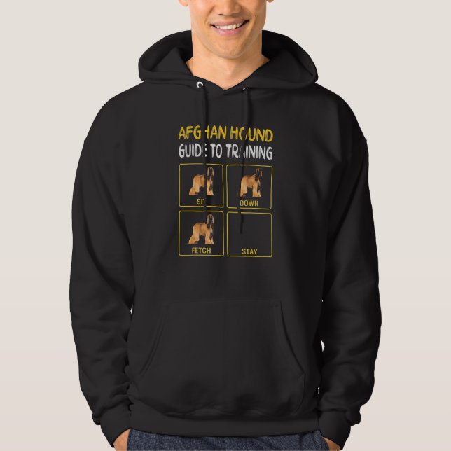 Afghan Hound Guide To Training Dog Obedience Hoodie (Front)