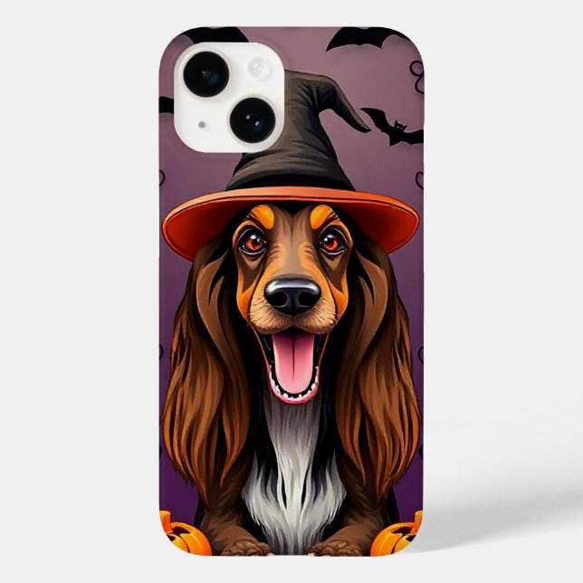 Afghan Hound halloween dog Case-Mate iPhone Case (Back)