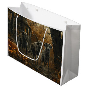 Afghan Hound Halloween Night Doggy Delight Large Gift Bag