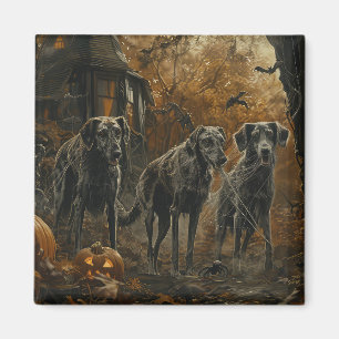 Afghan Hound Halloween Night Doggy Delight Magnet