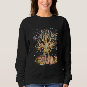 Afghan Hound Inu Christmas Tree Ornament For Dog Sweatshirt