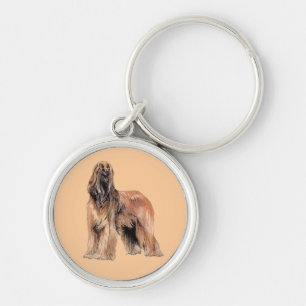 Afghan Hound Key Chain