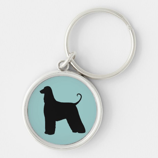 Afghan Hound Key Ring (Front)