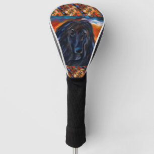 Afghan Hound Kokopelli Art Painting     Golf Head Cover