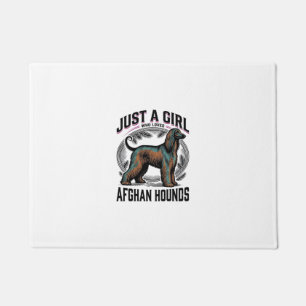 Afghan Hound Lover Vintage Dog Mum Shirt Design_1 Doormat