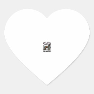 Afghan Hound Lover Vintage Dog Mum Shirt Design_1 Heart Sticker