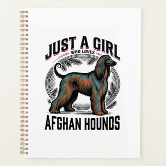 Afghan Hound Lover Vintage Dog Mum Shirt Design_1 Planner