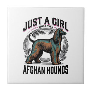 Afghan Hound Lover Vintage Dog Mum Shirt Design_1 Tile