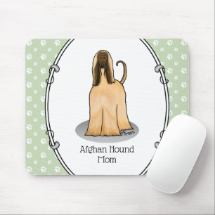 Afghan Hound Mom Afghan Mom (fawn) Cute Dog Mom Mouse Pad