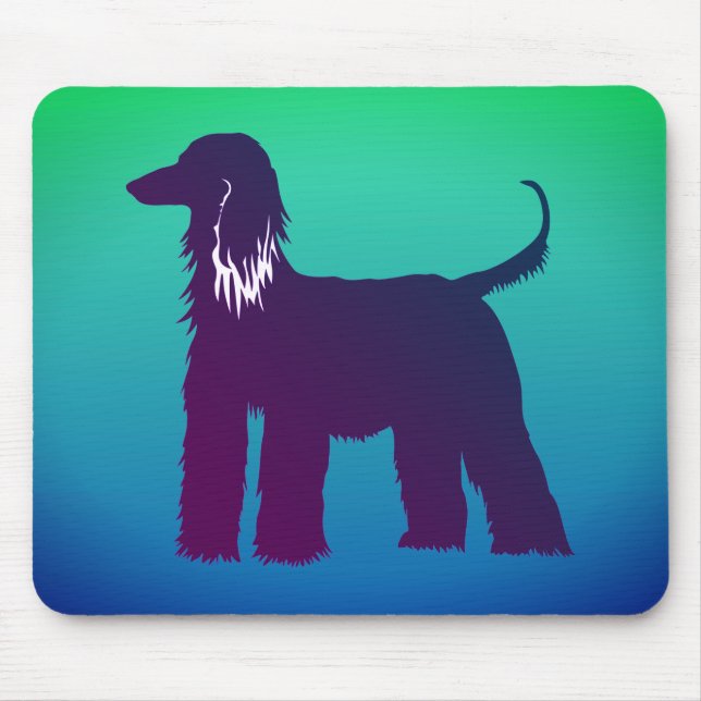Afghan Hound Mouse Pad (Front)