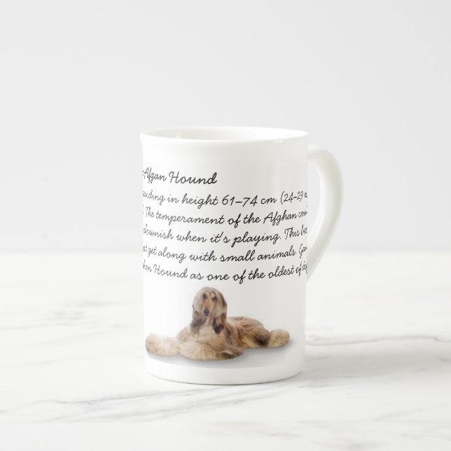 Afghan Hound Mug (Front Right)