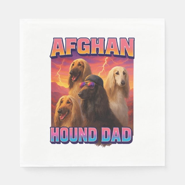 Afghan Hound Napkin (Front)