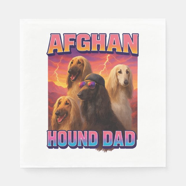 Afghan Hound Napkin (Front)