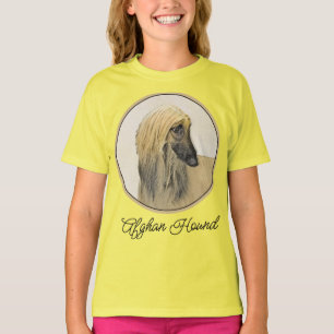 Afghan Hound Painting - Cute Original Dog Art T-Sh T-Shirt