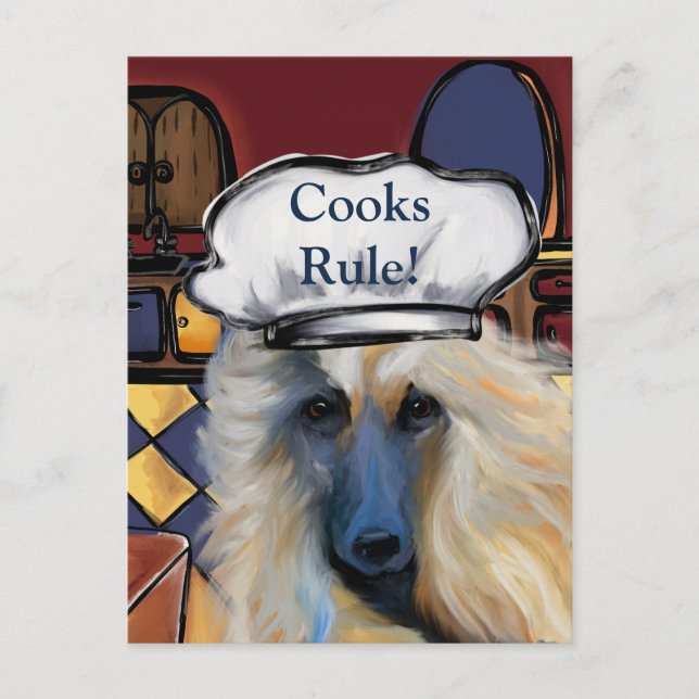 Afghan Hound     Postcard (Front)