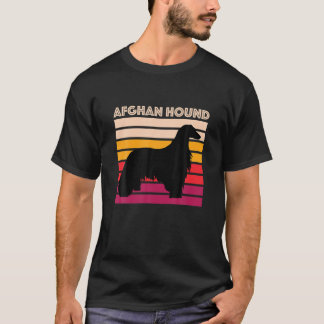Afghan Hound Retro Dog Mum Dad Gift Vintage Afghan T-Shirt