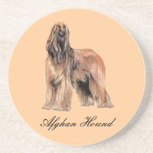 Afghan Hound Sandstone Coaster