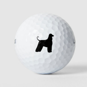Afghan Hound Silhouette Golf Balls