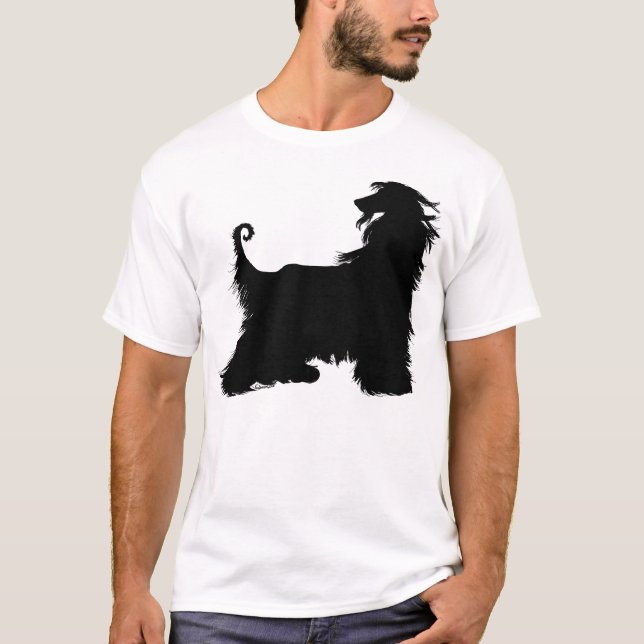 Afghan Hound Silhouette T-Shirt (Front)