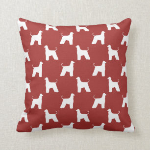 Afghan Hound Silhouettes Pattern Cushion