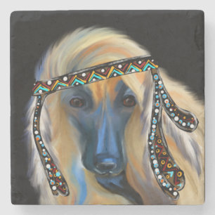 Afghan Hound Stone Coaster