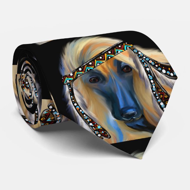 Afghan Hound         Tie (Rolled)