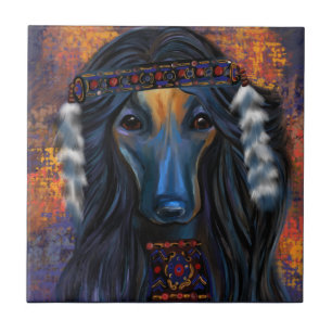 Afghan Hound Tile
