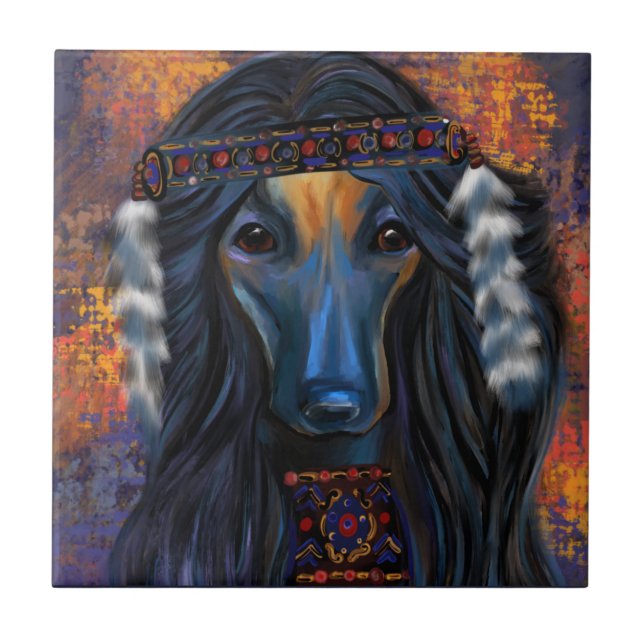 Afghan Hound         Tile (Front)