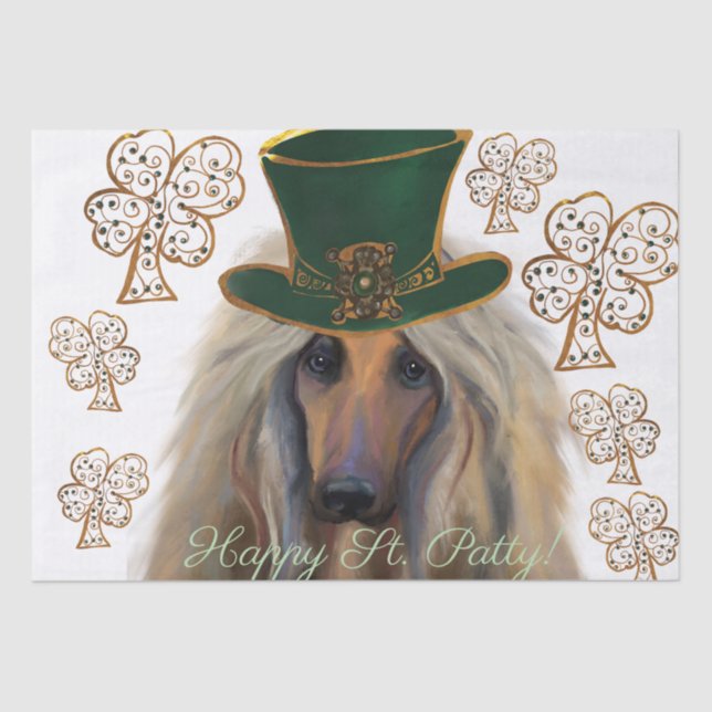 AFGHAN HOUND TISSUE PAPER (Front)