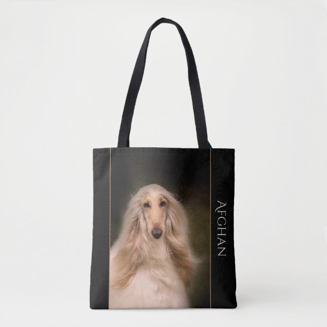 Afghan Hound Tote Bag (Front)