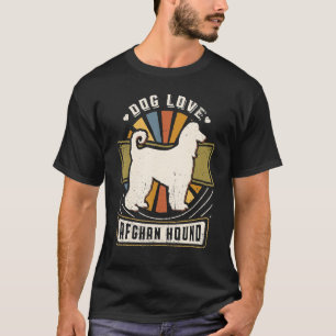 Afghan Hound Vintage Classic Retro Dog T-Shirt