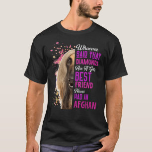 Afghan Hounds Are A Girls Best Friend Dog Mama Mom T-Shirt