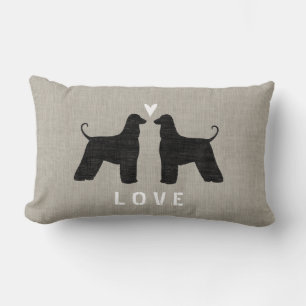Afghan Hounds Love Lumbar Cushion