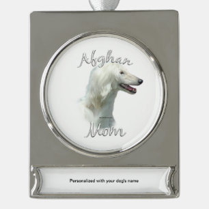 Afghan Mum 2 Silver Plated Banner Ornament