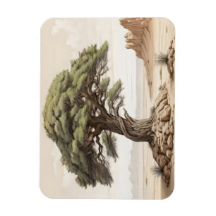 Afghan pine tree  magnet
