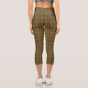 Afghan Plaid Capri Leggings