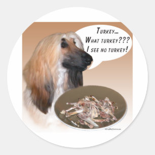 Afghan Turkey Classic Round Sticker