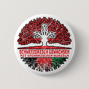 Afghanistan Afghanisch Schweizer Schweiz Baum 6 Cm Round Badge