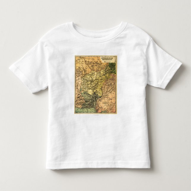 Afghanistan and Surrounding Countries Map Toddler T-Shirt (Front)