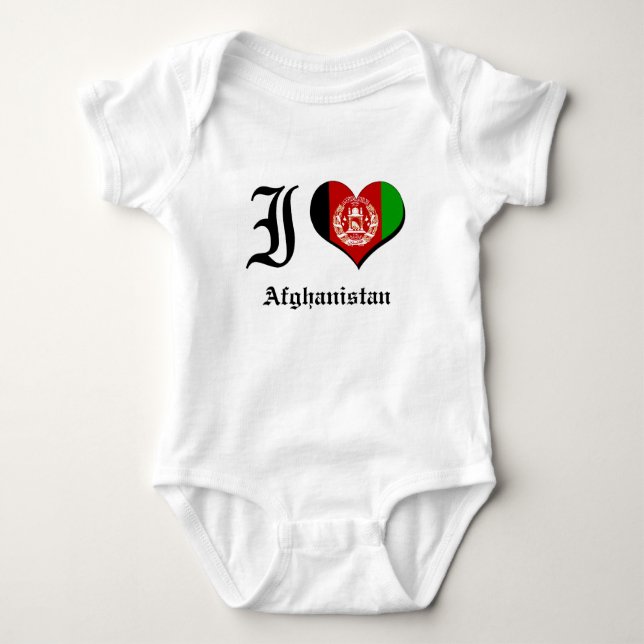 Afghanistan Baby Bodysuit (Front)