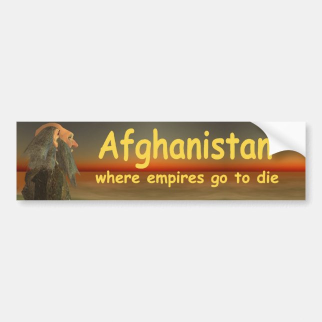 afghanistan bumper sticker (Front)