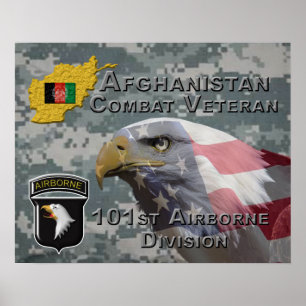 “Afghanistan Combat Veteran” – 101st Airborne! Poster