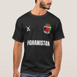 AFGHANISTAN Cricket Fan Badge T-Shirt