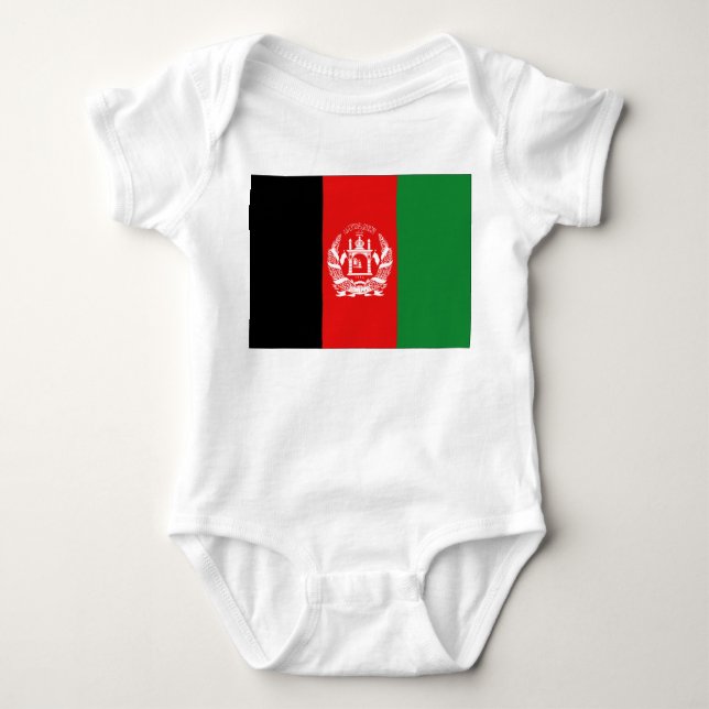 Afghanistan Flag Baby Bodysuit (Front)