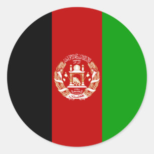 Afghanistan Flag Classic Round Sticker