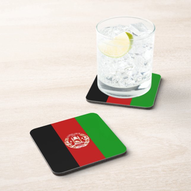 Afghanistan Flag Coaster (Right Side)